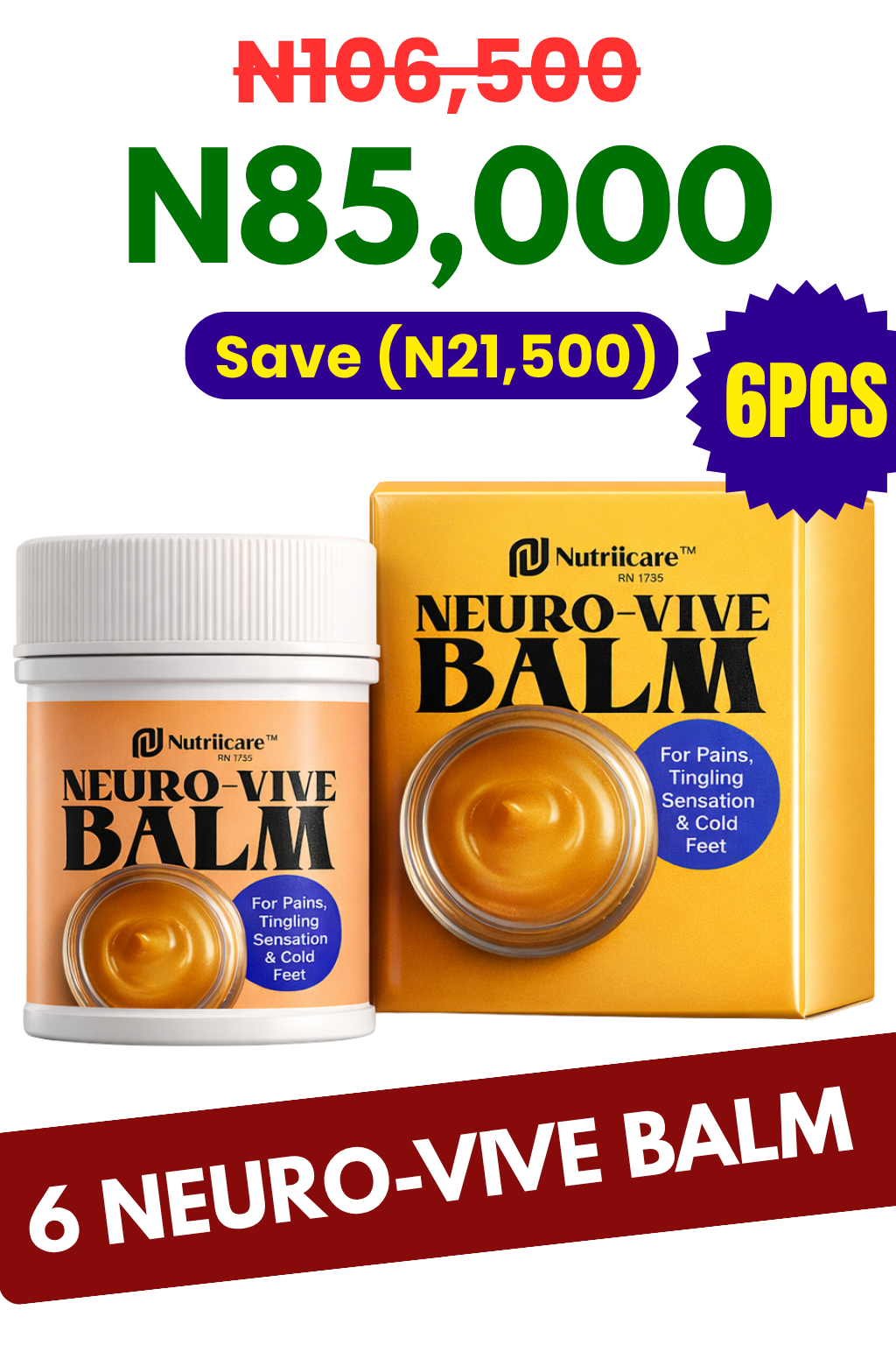Premium Plan - 6 Neuro-Vive Balm