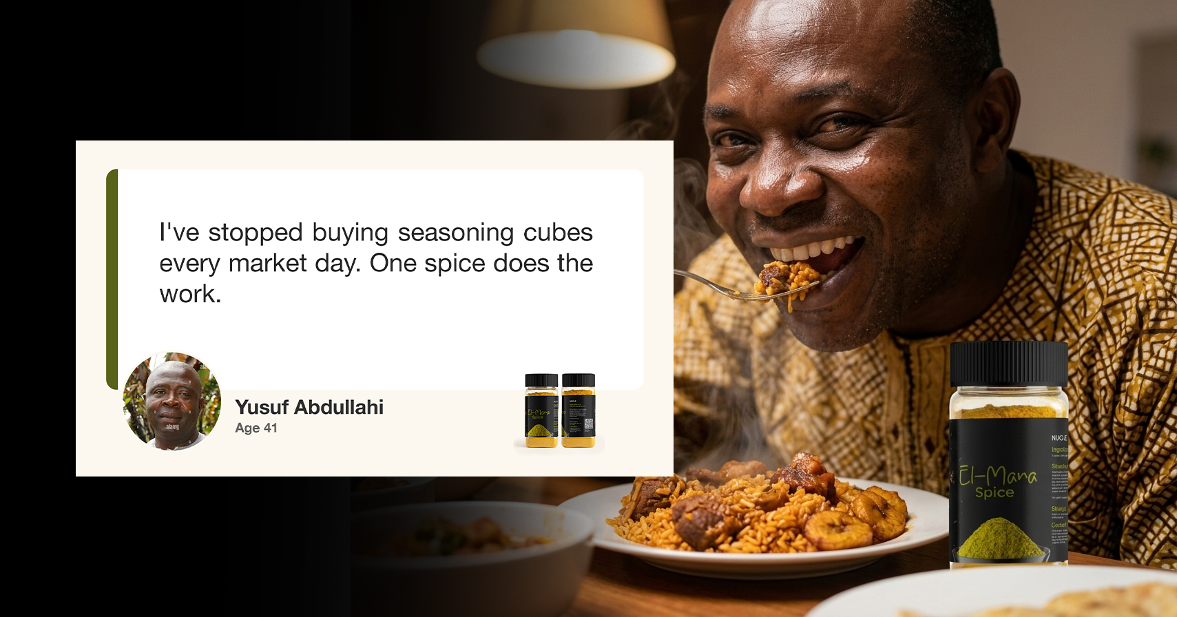 Long-time seasoning cube user who switched to Elmana Spice