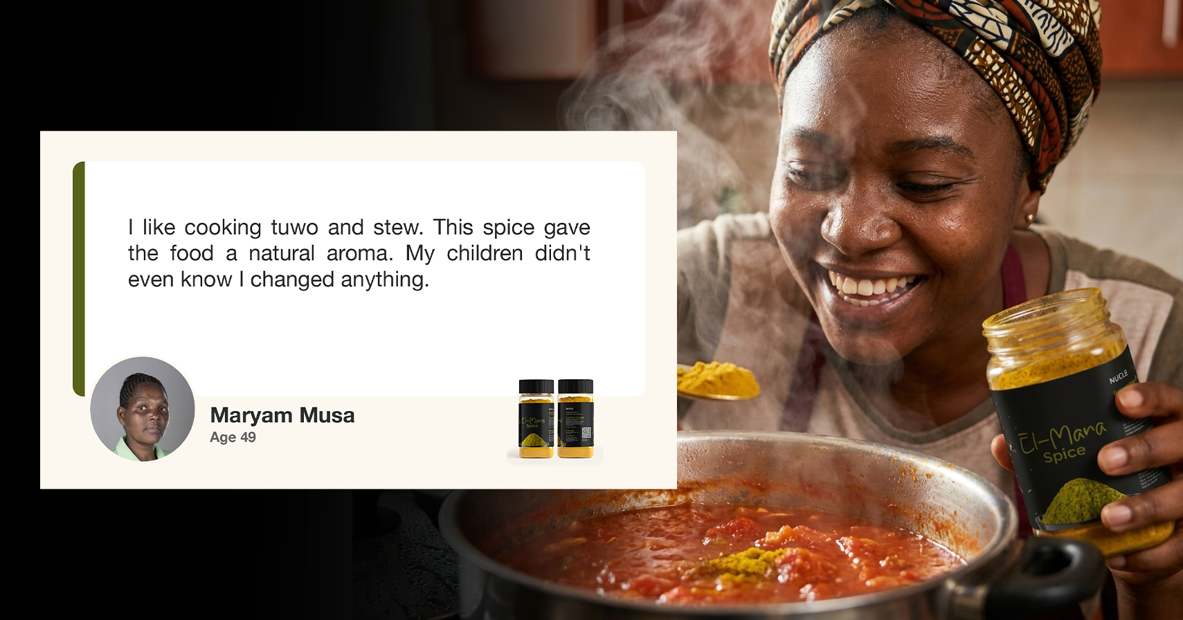 Family reaction to Elmana Spice seasoned meal