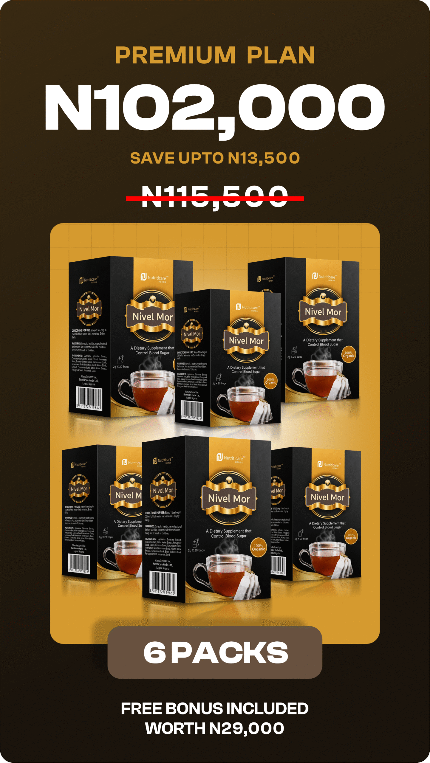Advanced Plan - 6 Packs - N102,000