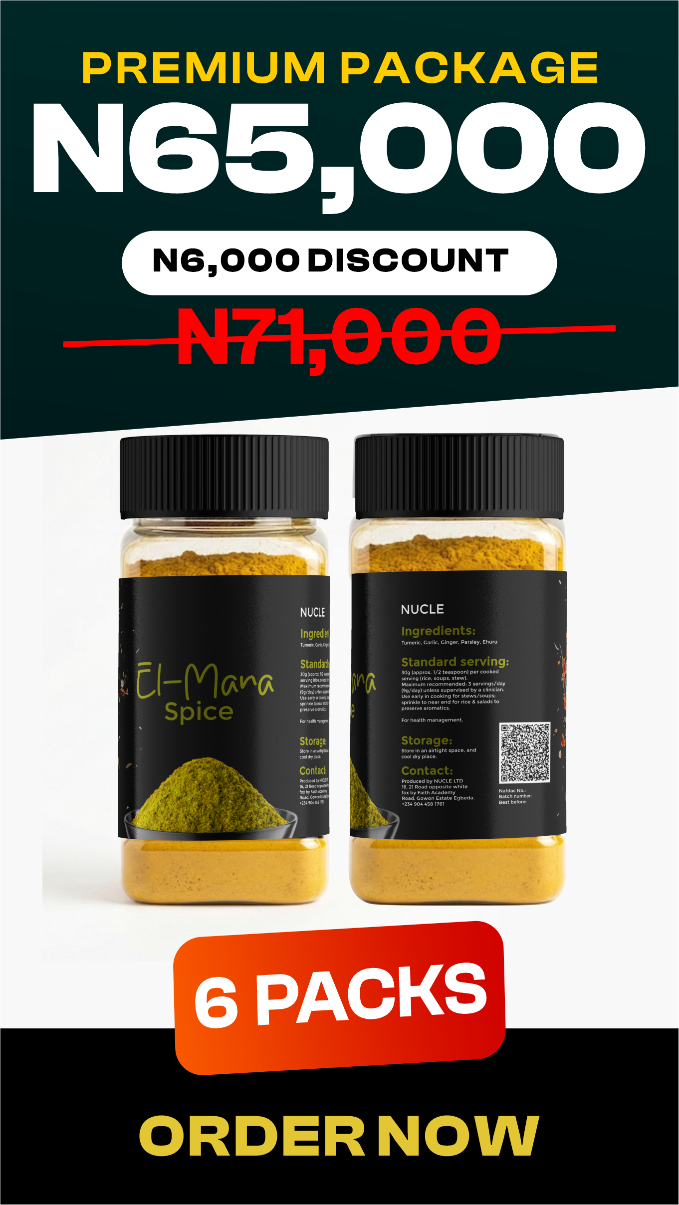 Standard Pack - 3 Packs - N45,000