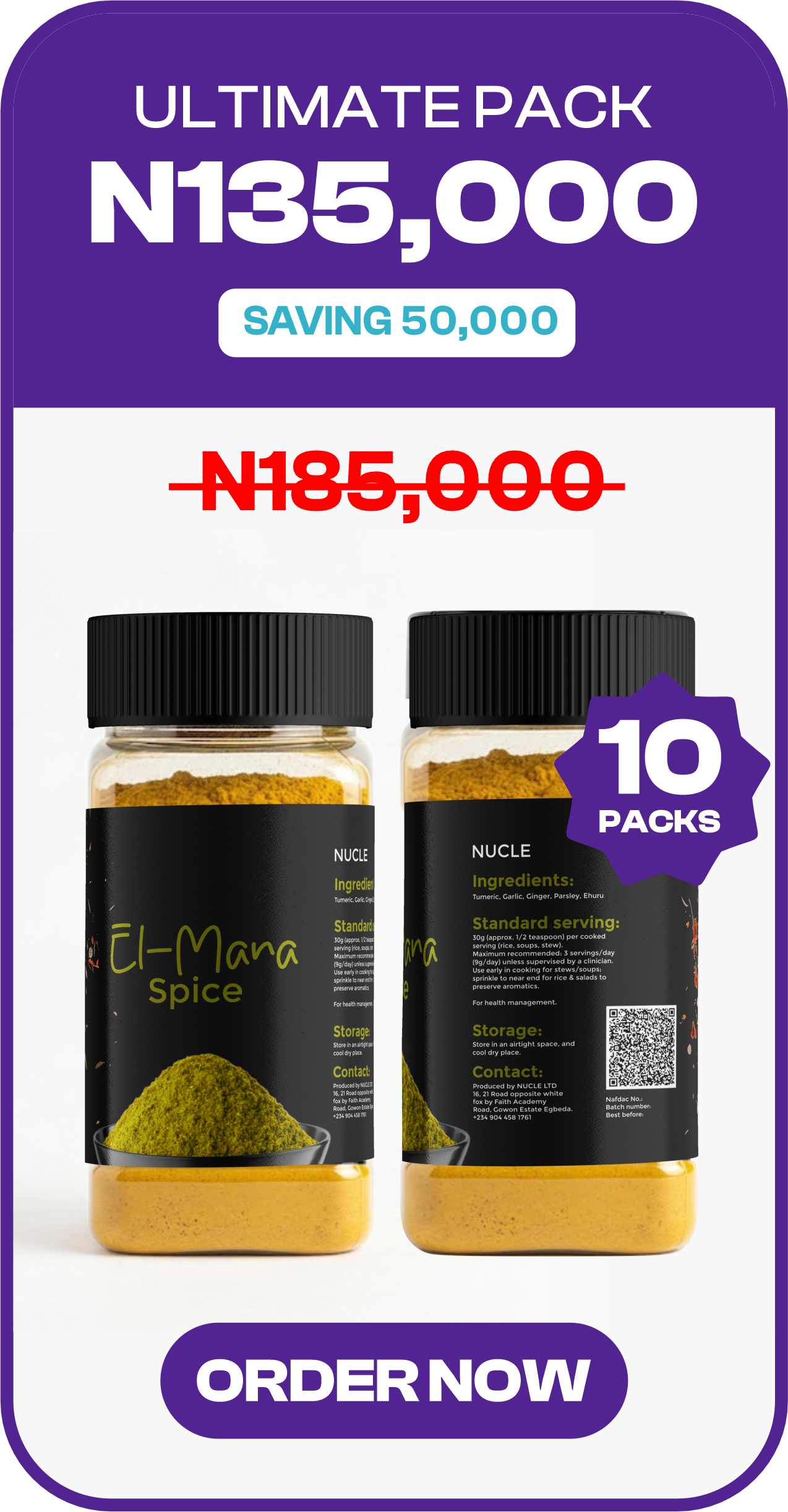 Ultimate Pack - 10 Packs - N135,000